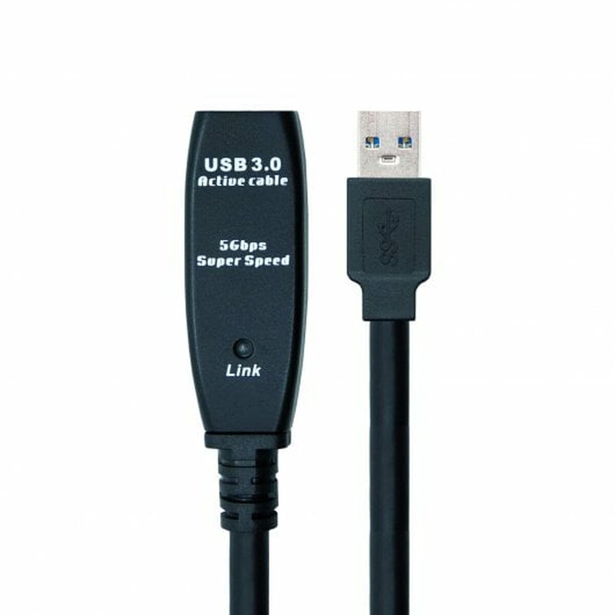 USB Pikendusjuhe NANOCABLE 10.01.0312 Must 10 m